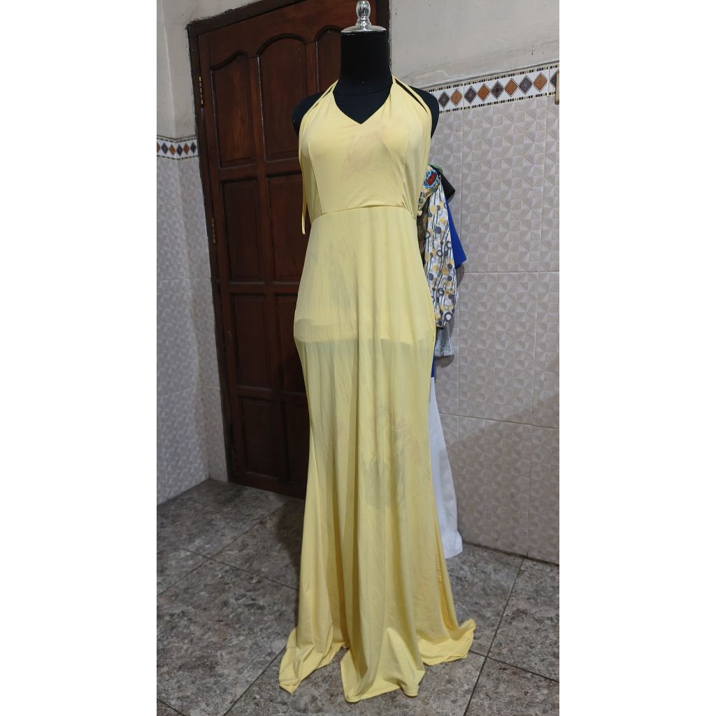 Jual Trift Dress kuning | Shopee Indonesia