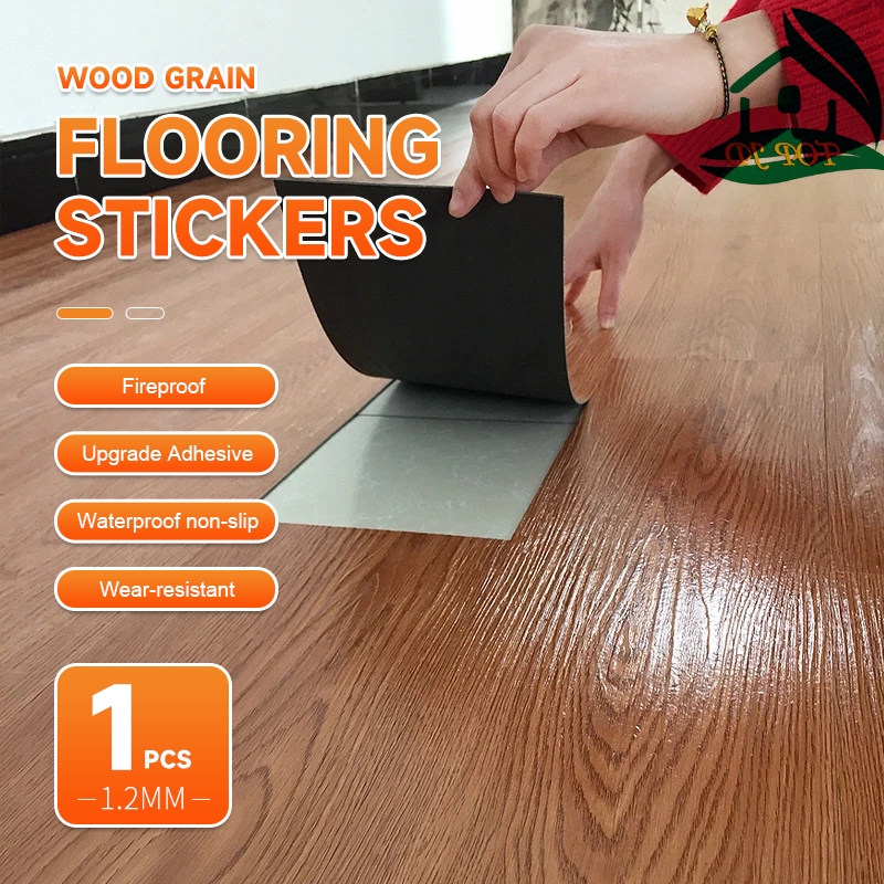 Vinyl Stiker Lantai Kayu 91*15cm Lantai Waterproof Karpet Vinyl Lantai Kayu PVC