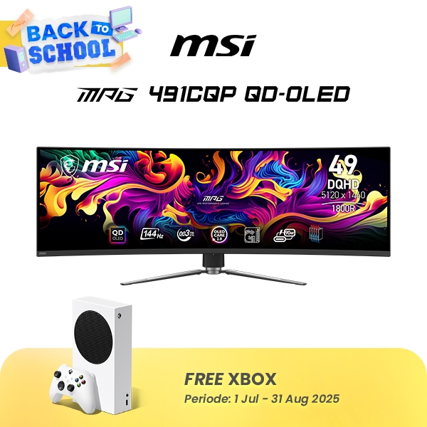 Jual Monitor MSI LED MPG 491CQP QD-OLED - Curved DQHD 49" Inch | Shopee ...