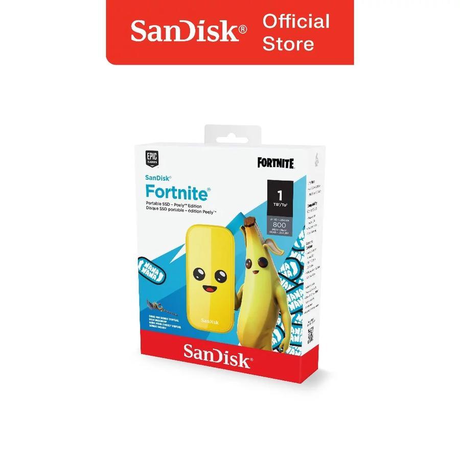 Jual SanDisk Portable SSD E30 1TB Fortnite Peely Edition Eksternal SSD ...
