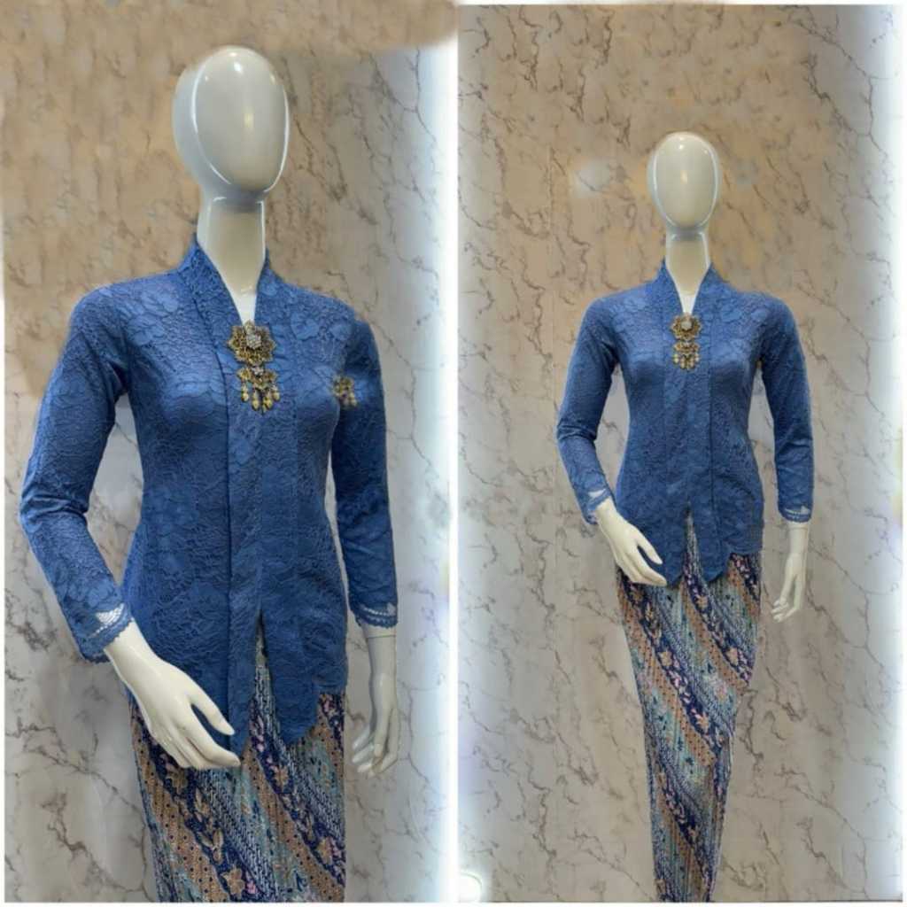 Jual baju kebaya wanita lengan panjang berbahan brokat di lapisin ...