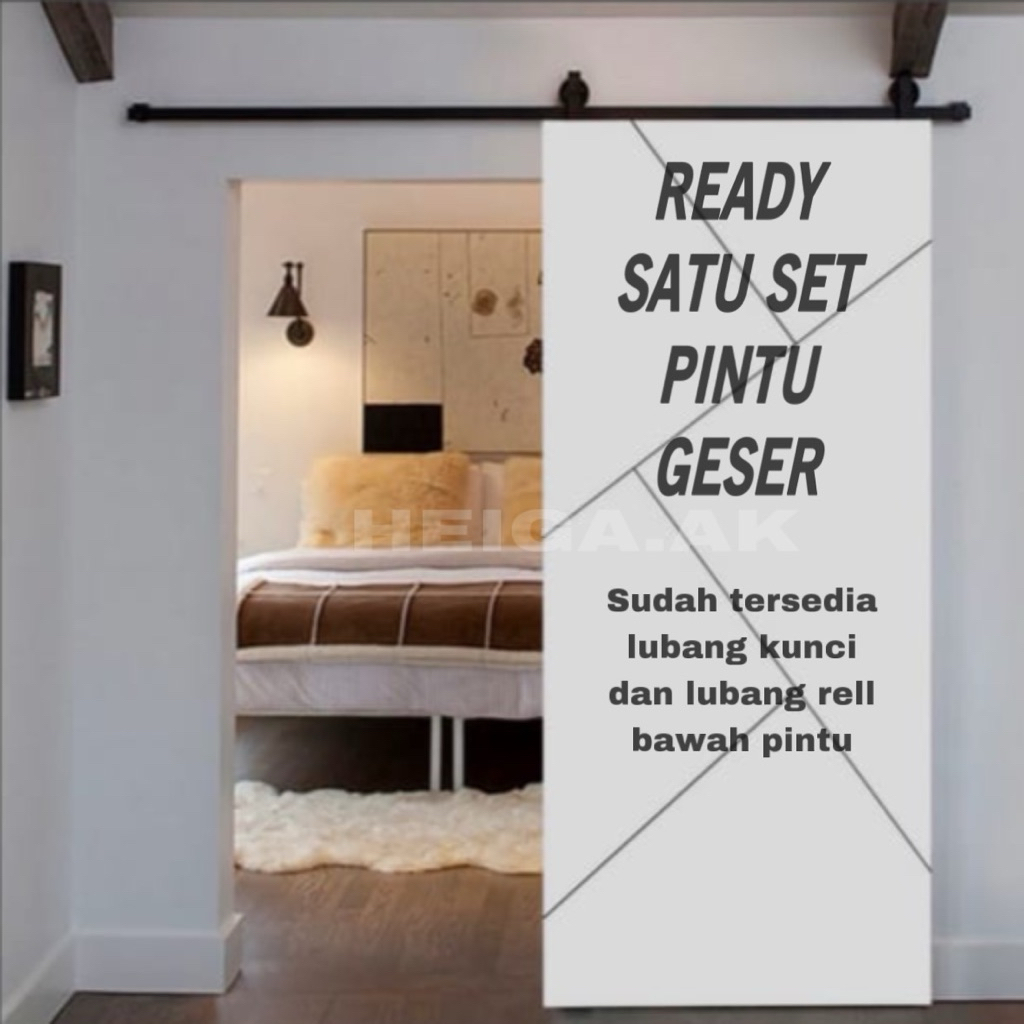 Satu Set Pintu Sleding/Geser | Paket Lengkap Pintu Sleding | Pintu Sleding Paket Lengkap Murah