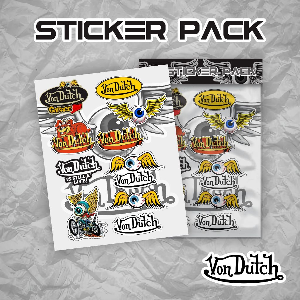 Jual STICKER PACK VON DUTCH - Sticker Pack Von Dutch Stiker Hypebeast ...