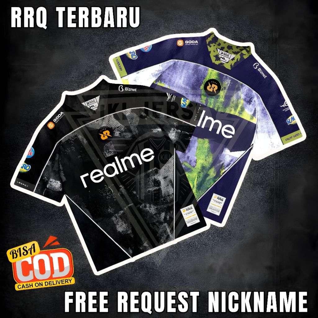 Jual JERSEY RRQ terbaru 2025 full printing premium/FREE REQUEST ...