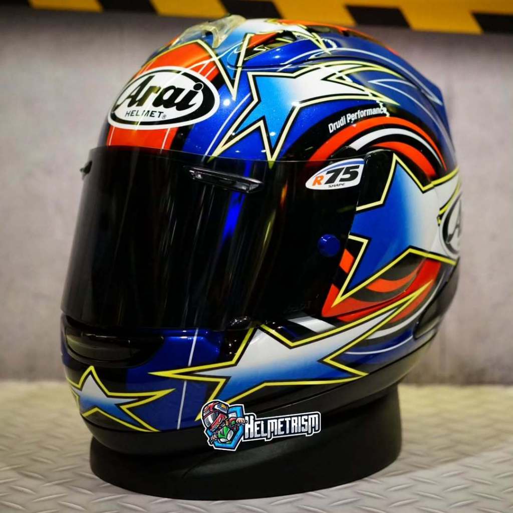 Jual Arai Rx7 RR5 Edward Qatar Blue 2nd good condition | Shopee Indonesia