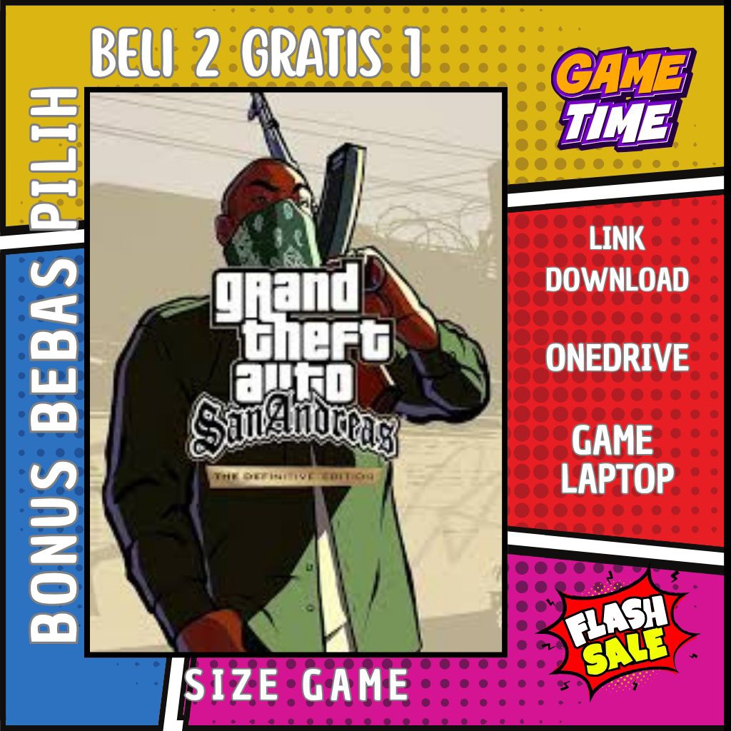 Jual GRAND THEFT AUTO SAN ANDREAS THE DEFINITIVE EDITION - GAME PC ...