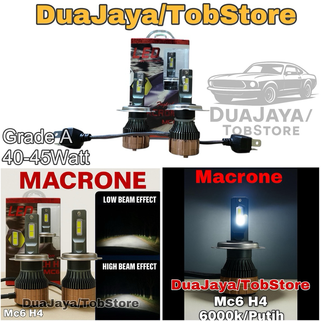 Jual Lampu Led Headlamp Headlight Mobil Xenia 2012 - 2018 Macrone Mc6 ...