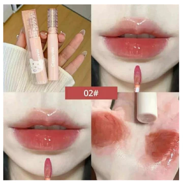 Cappuvni Lip Gloss Pink Bear Water Luminous Jelly Lip Cream