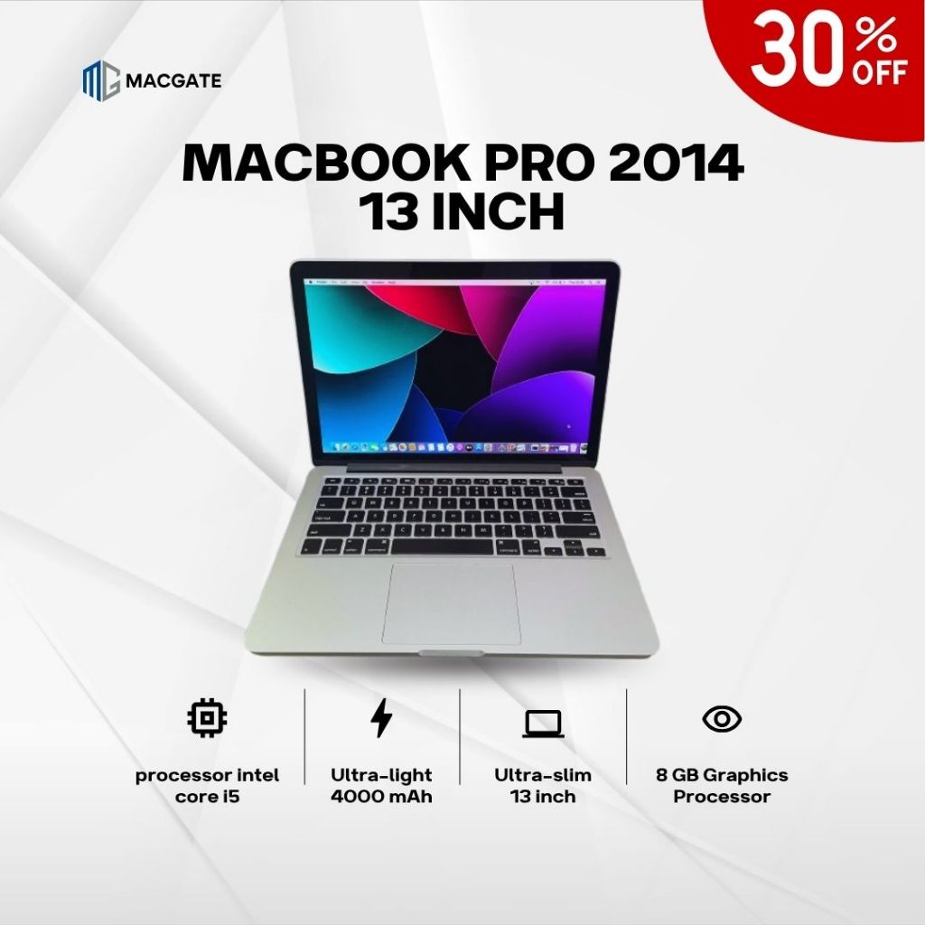 Jual {TERLARIS} MACBOOK PRO RETINA 13 INCH MID 2014 A1502 CORE I5