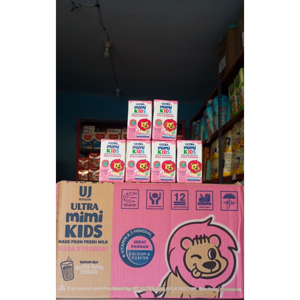 Jual Ultramimi Kids Rasa Strawberry netto 1 dus isi 40 pack | Shopee ...