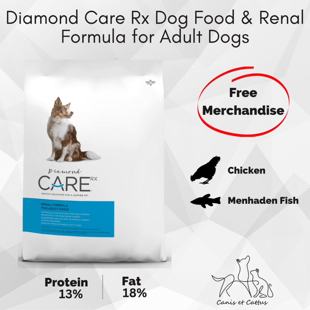 Jual Diamond Care Rx Dog Food & Renal Formula for Adult Dogs 3,63 kg ...