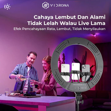 VIDRONA ELK 152 Ringlight 26cm 33cm Lampu Selfie Make Up Vlog Live