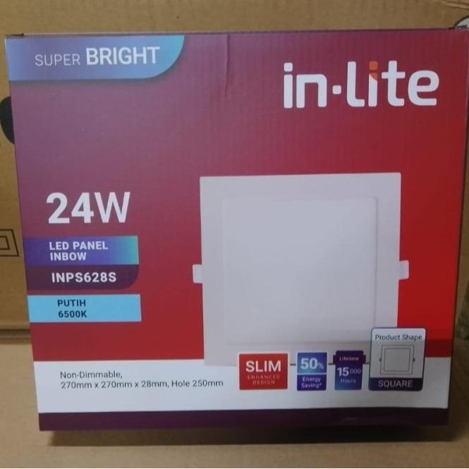 Jual Lampu Downlight LED Panel Inlite 24 Watt INBOW KOTAK / Downlight ...