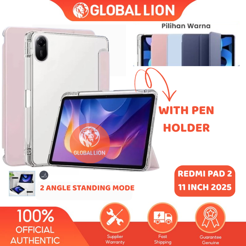 Étui Pour Xiaomi Redmi Pad 2 11" Qualité Supérieure Avec Support De Visualisation Multi-angles Et Emplacements Cartes - Informatique