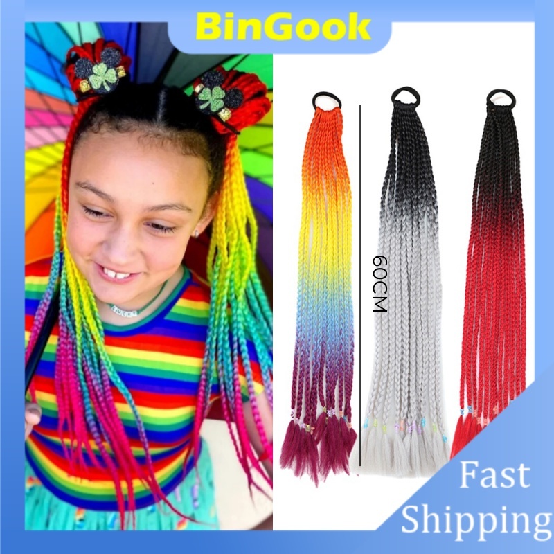 Jual Rambut Sambung Kepang Extension Rambut Sintetis Model Kepang Jumbo ...