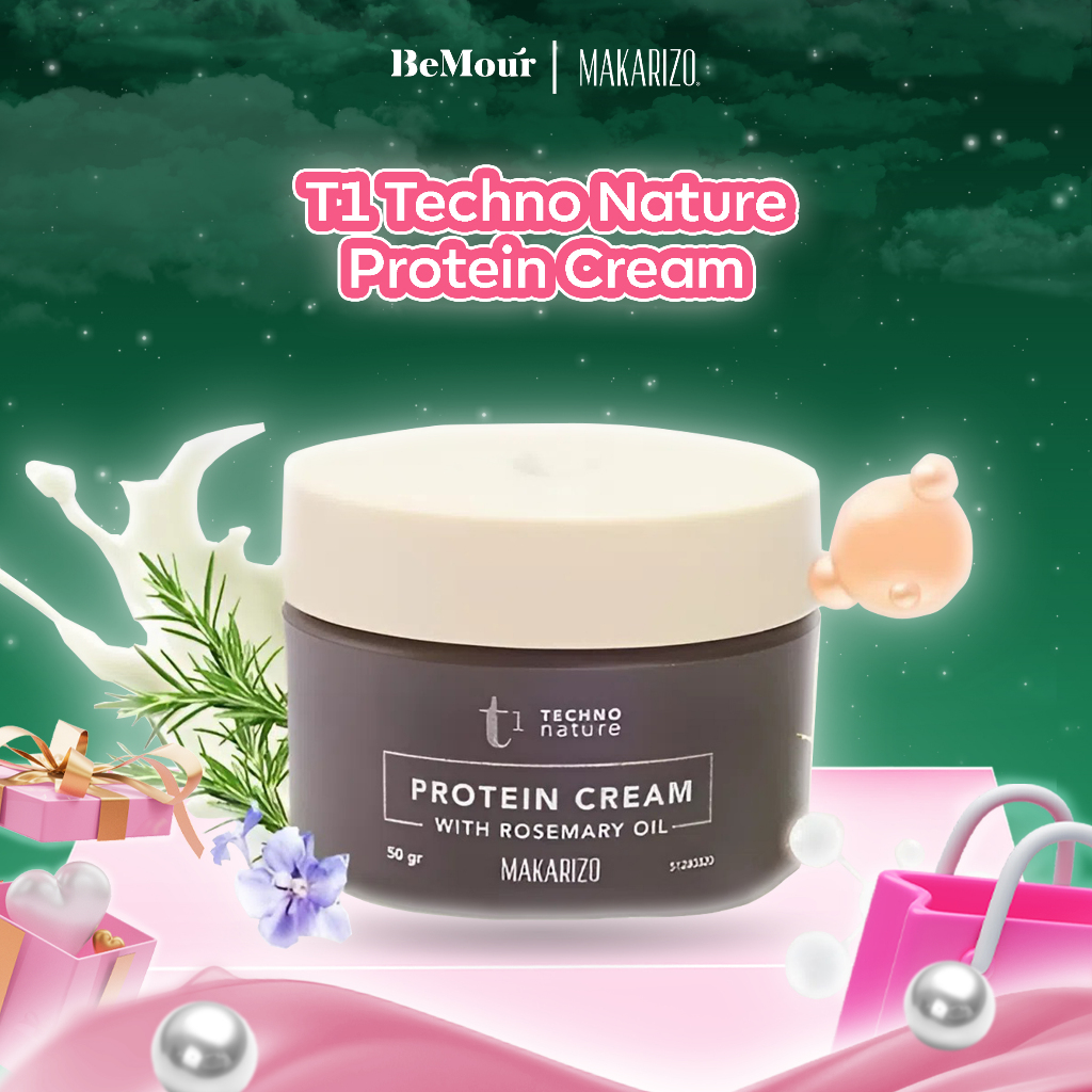 Jual MAKARIZO - T1 TECHNO NATURE PROTEIN CREAM ( 50 ml ) - Krim Rambut ...