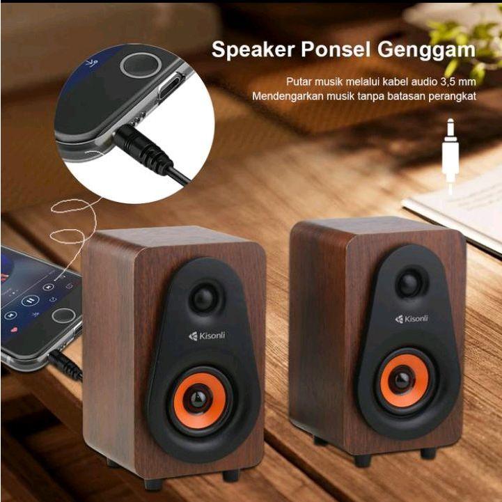 Jual Kisonli T-009 Speaker Multimedia PC Laptop Suara Ngebas Jernih ...