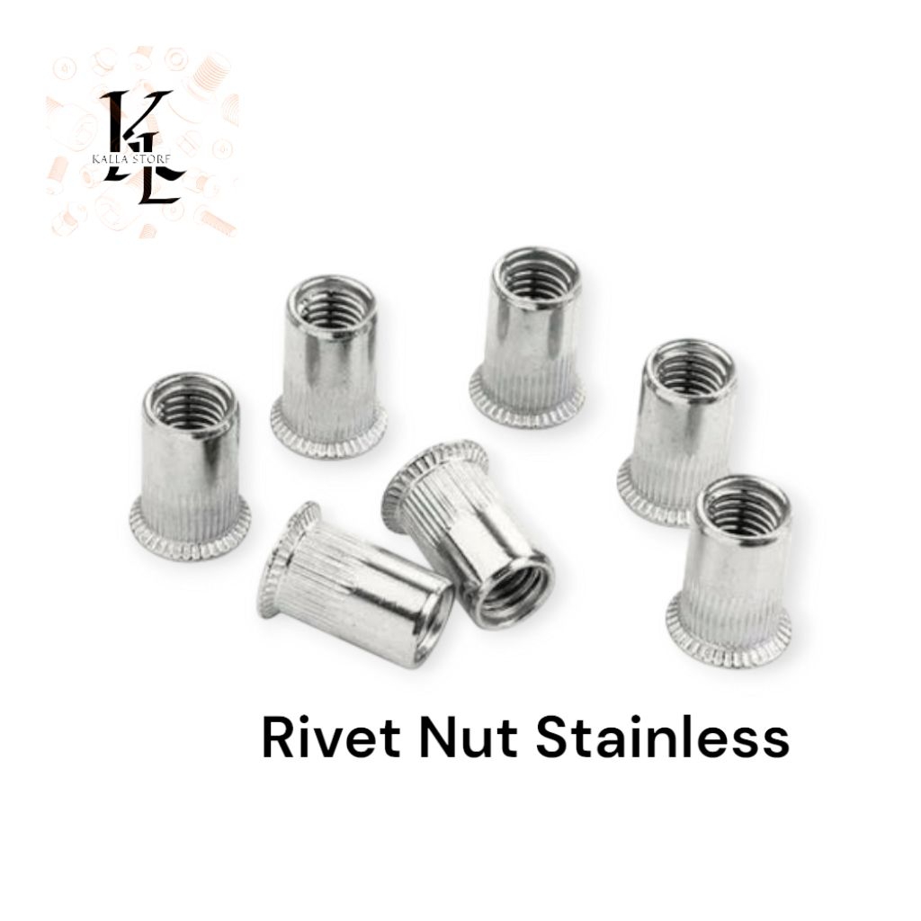 Jual Rivet Nut M5 Stainless | Mur rivet m5 ss304 | Shopee Indonesia