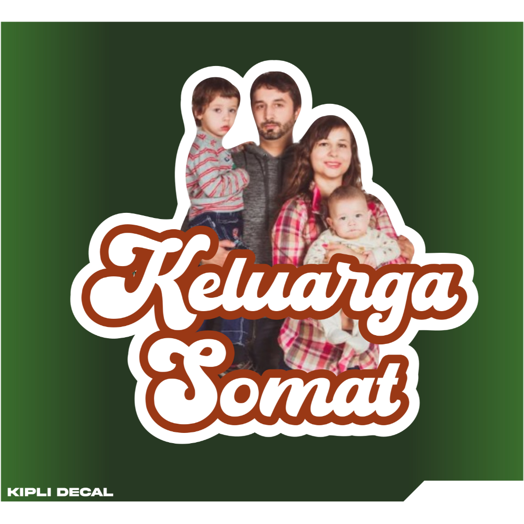 Jual Jasa Desain Sticker Foto dan Teks Vynil / Hologram + laminasi ...