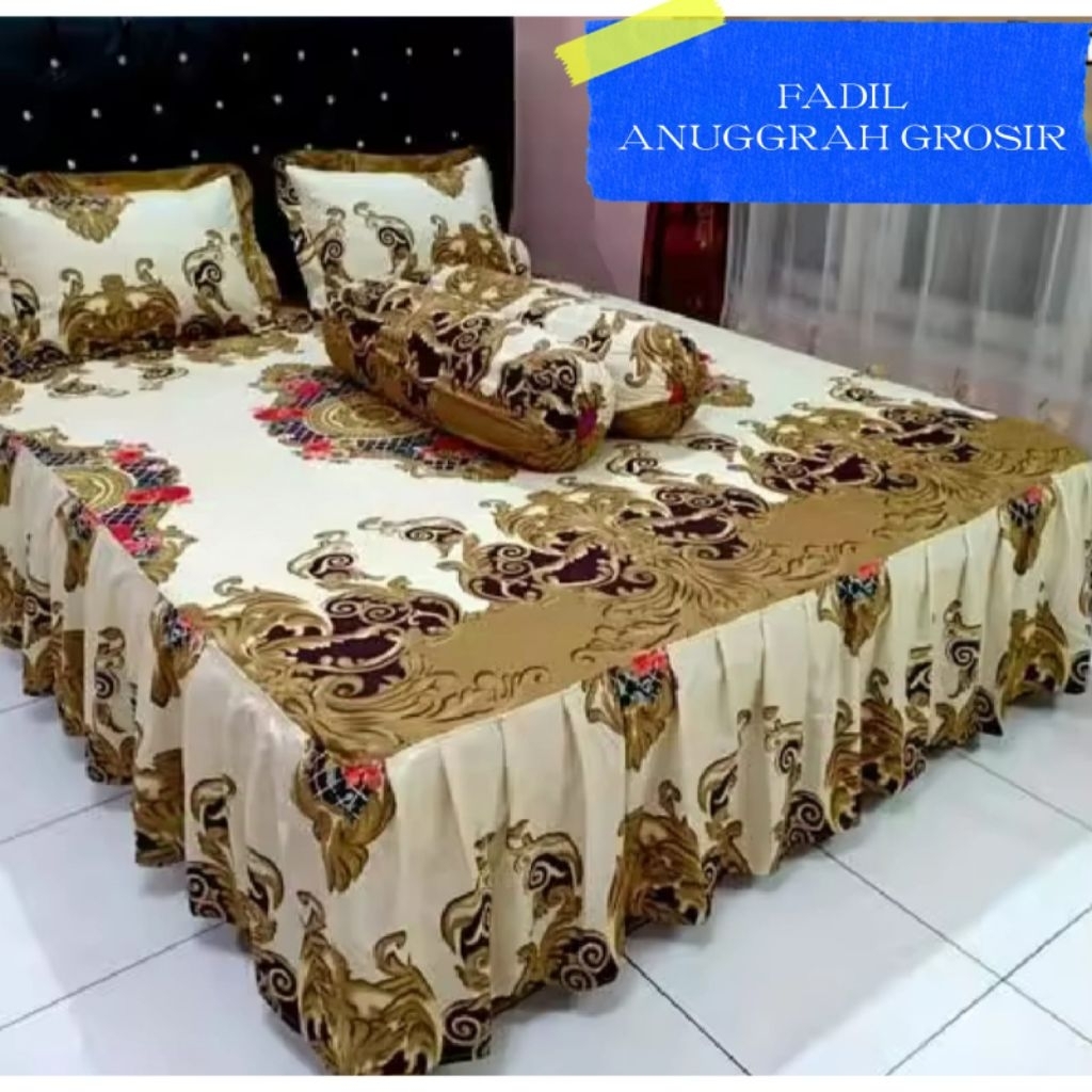 Jual SEPREI RUMBAI MOTIF SULTAN UKURAN 180X200 160X200 120X200 FREE ...