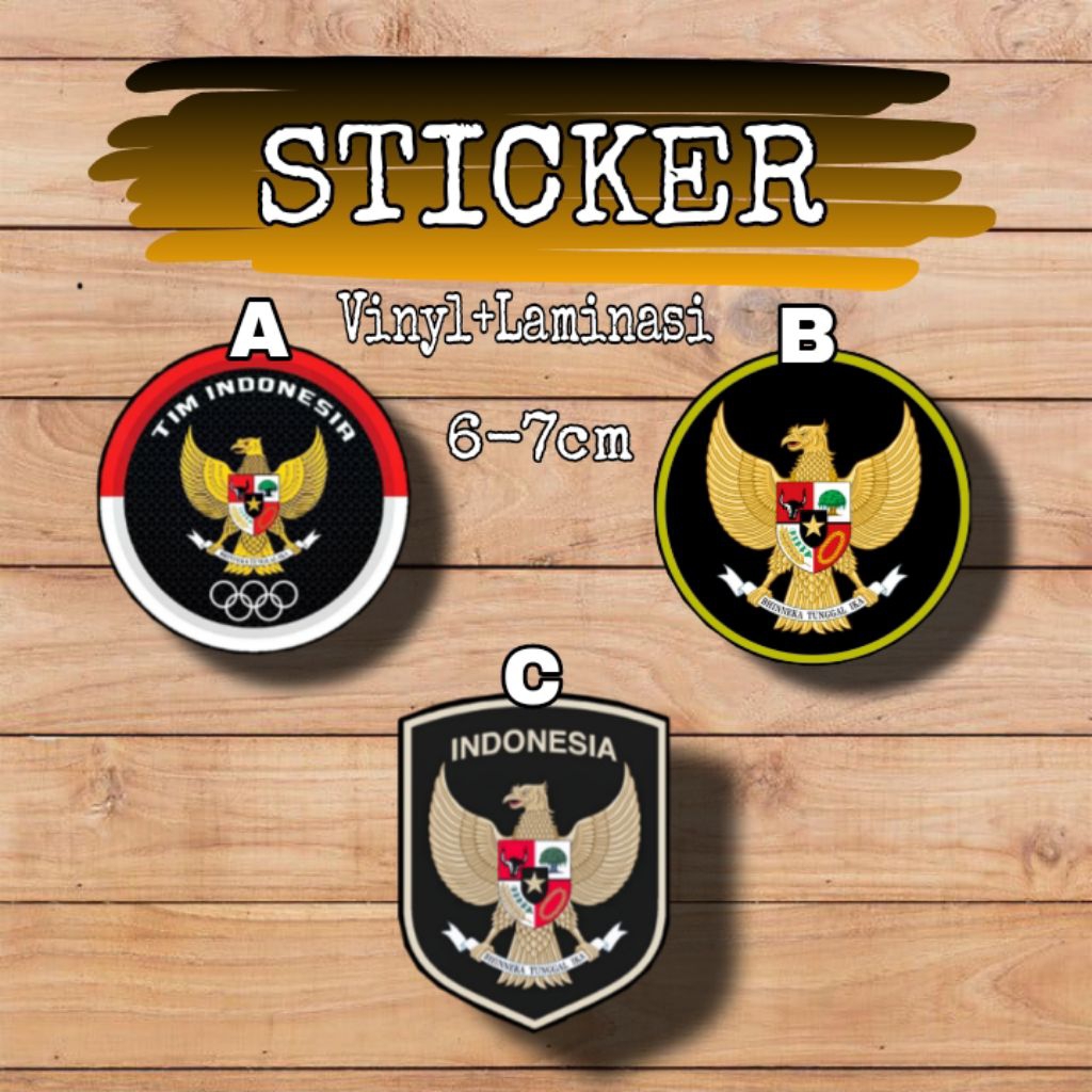 Jual Stiker Sticker Logo Garuda Indonesia Tim Nasional Size 6-7cm ...