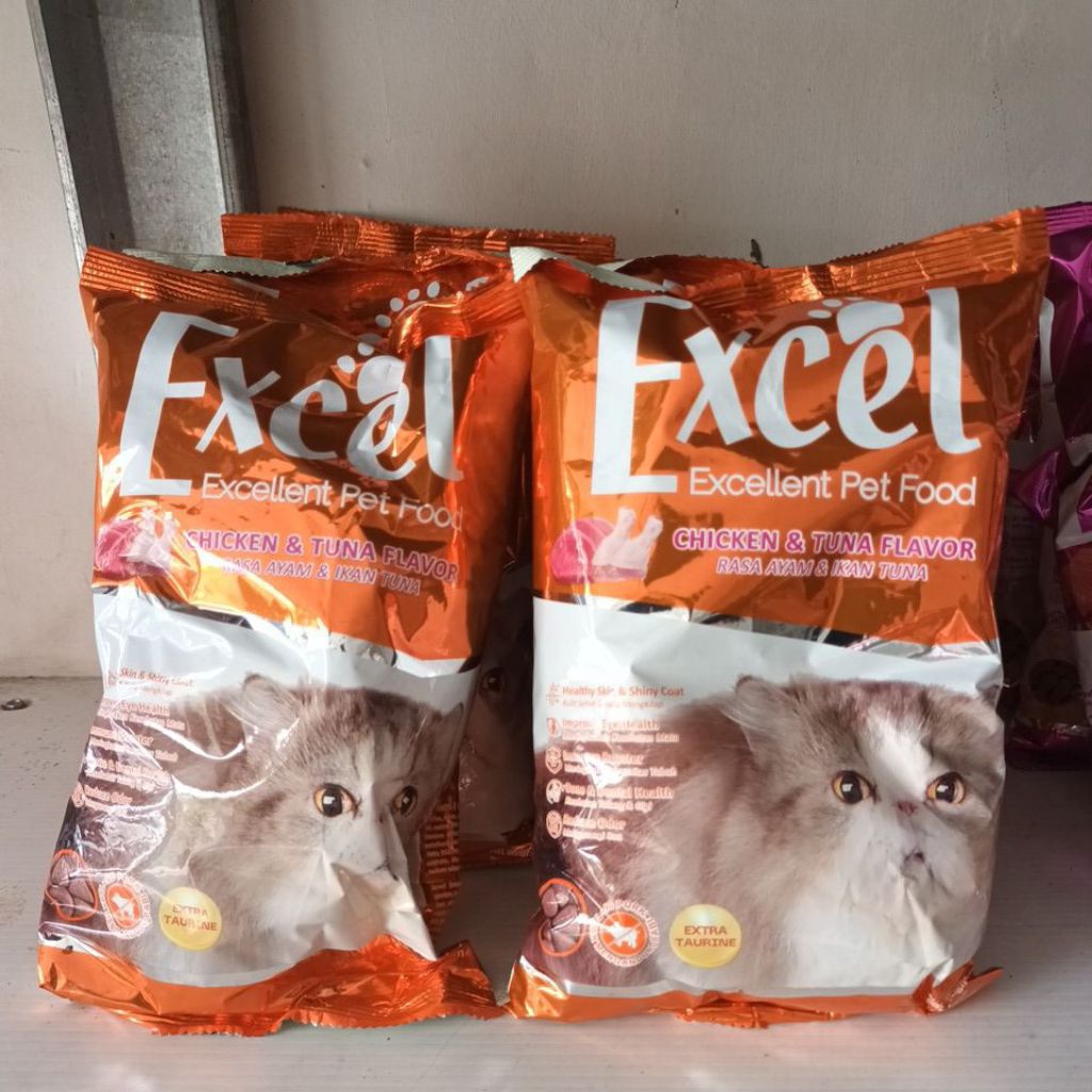 Jual excel excellent pet food chicken & tuna flavor | Shopee Indonesia