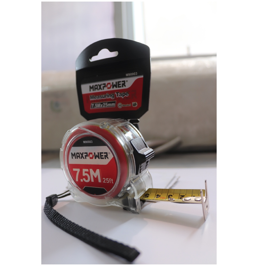Jual MAXPOWER M90003 Meteran Transparan 7,5m / Measuring Tape ...