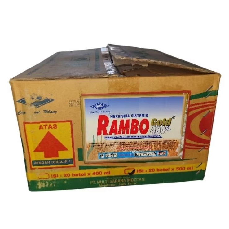 Hebisida Rambo Gold 480 SL 400 Ml, 1 Dus Isi 20 Botol
