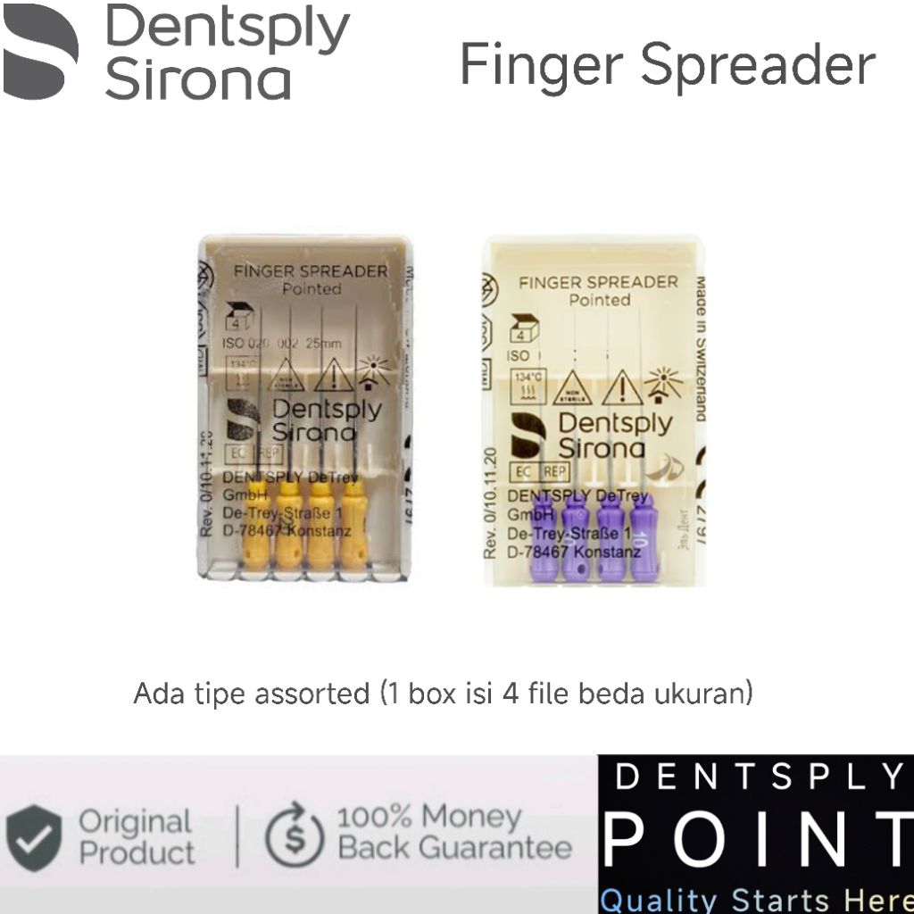 Jual ORIGINAL Dentsply Finger Spreader Assorted | Shopee Indonesia