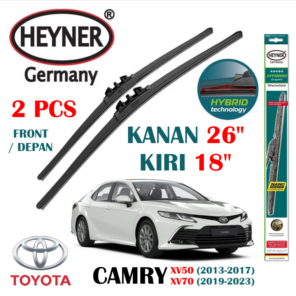 2005 Toyota Camry Wiper Blade Size