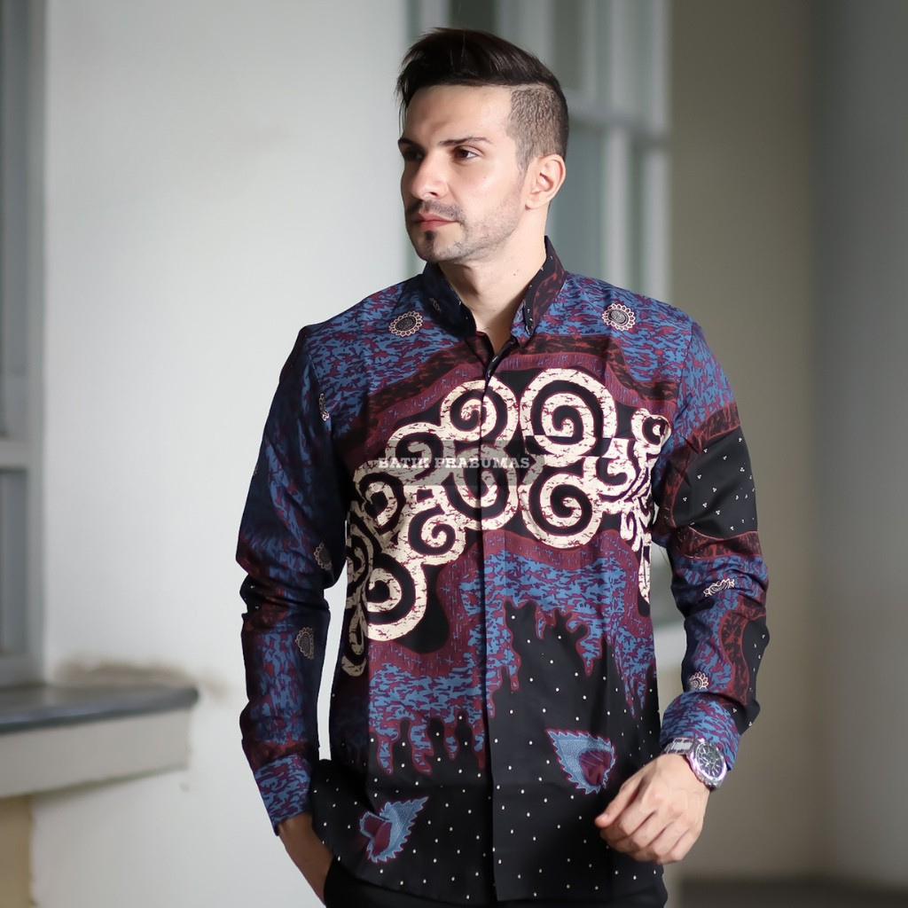 Jual Batik Prabumas-Baju Batik Slimfit Lengan Panjang Furing Premium ...