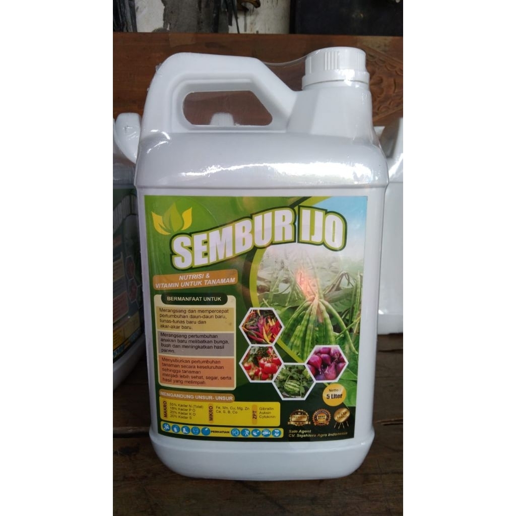 Jual PUPUK CAIR SEMBUR IJO 5 LITER. POC PPC mikro makro nutrisi hormon ...