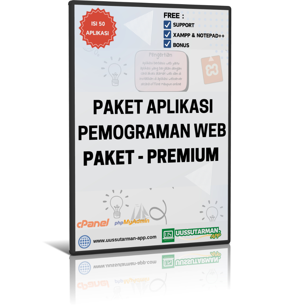 Paket aplikasi pemograman web - premium 50 aplikasi