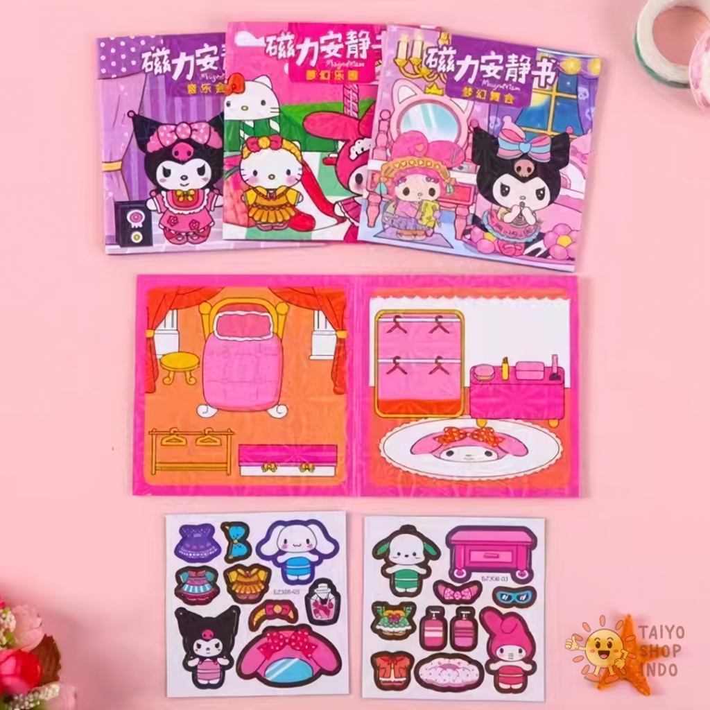 Jual TAIYO DIY Magnetic Quiet Book Small Lbb Kecil Magnet Paper Doll ...