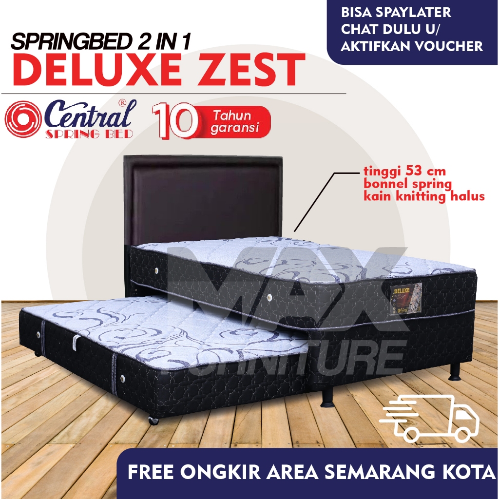 Jual Kasur Springbed Sorong Deluxe Central 2in1 Harga Pabrik Original ...