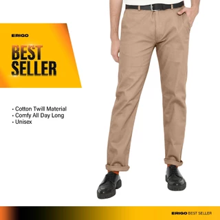 Erigo Chino Pants Zander Light Brown - Celana Panjang Chino Unisex