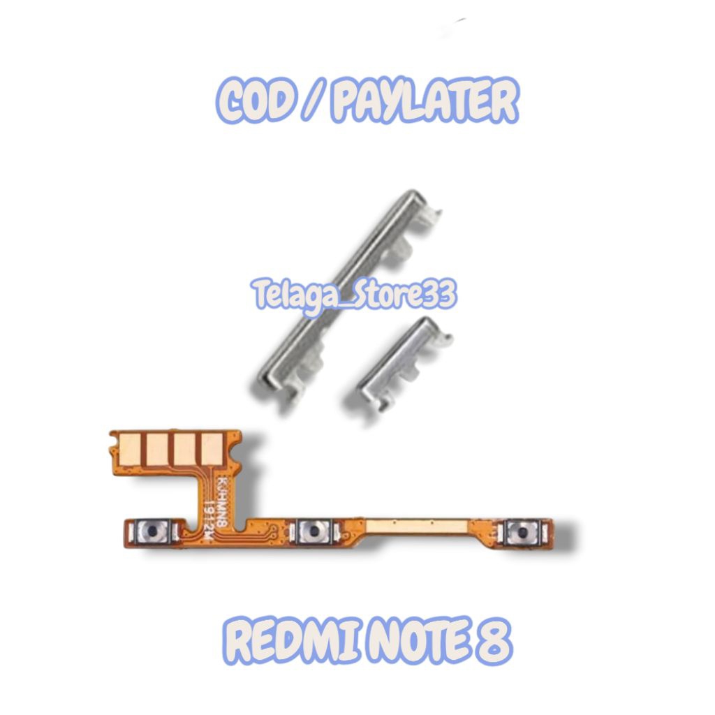 Jual TOMBOL POWER + FLEXIBLE ON OFF VOLUME REDMI NOTE 8 SET | Shopee ...