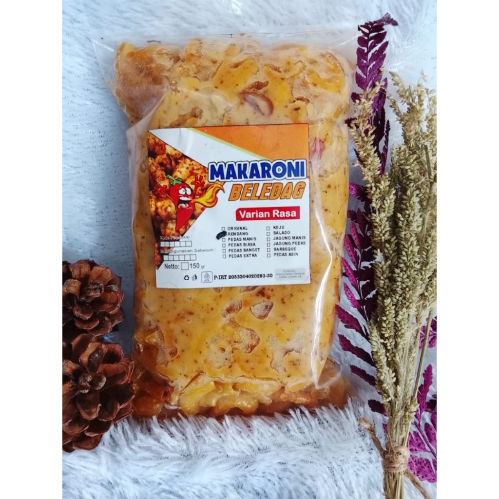 Jual makaroni rasa rendang bumbu basah 250gr | Shopee Indonesia