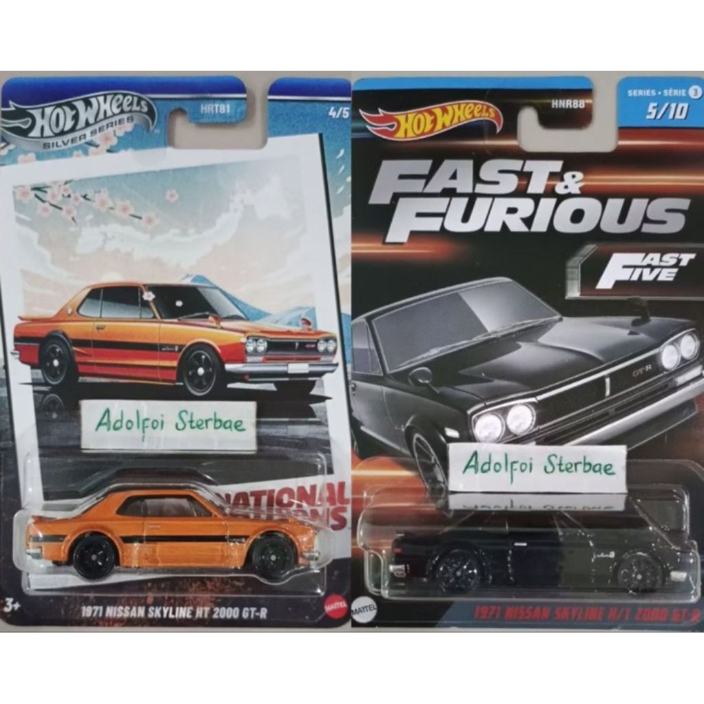 Đồ Chơi Mô Hình Siêu Xe Vintage 1971 Nissan Skyline HT 2000 GT-R HOT W