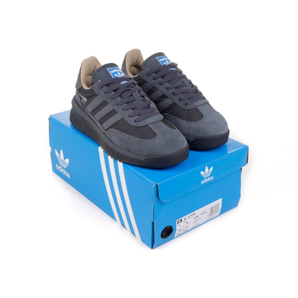 Jual Adidas SL 72 RTN Dark Grey Black | Shopee Indonesia