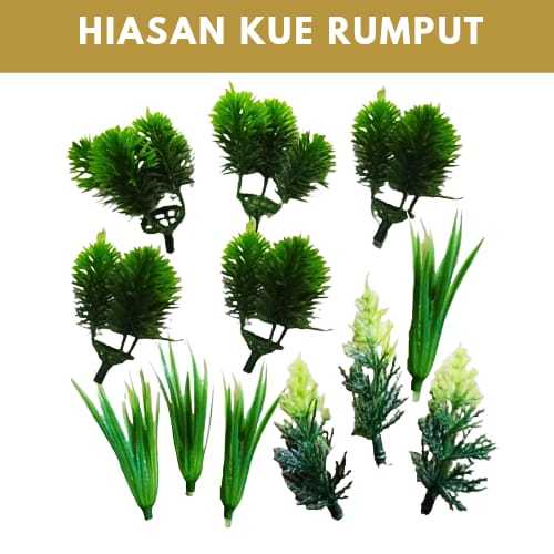 Jual Topper Rumput Set | Hiasan Cake Rumput Ilalang Pohon Cemara Kelapa ...