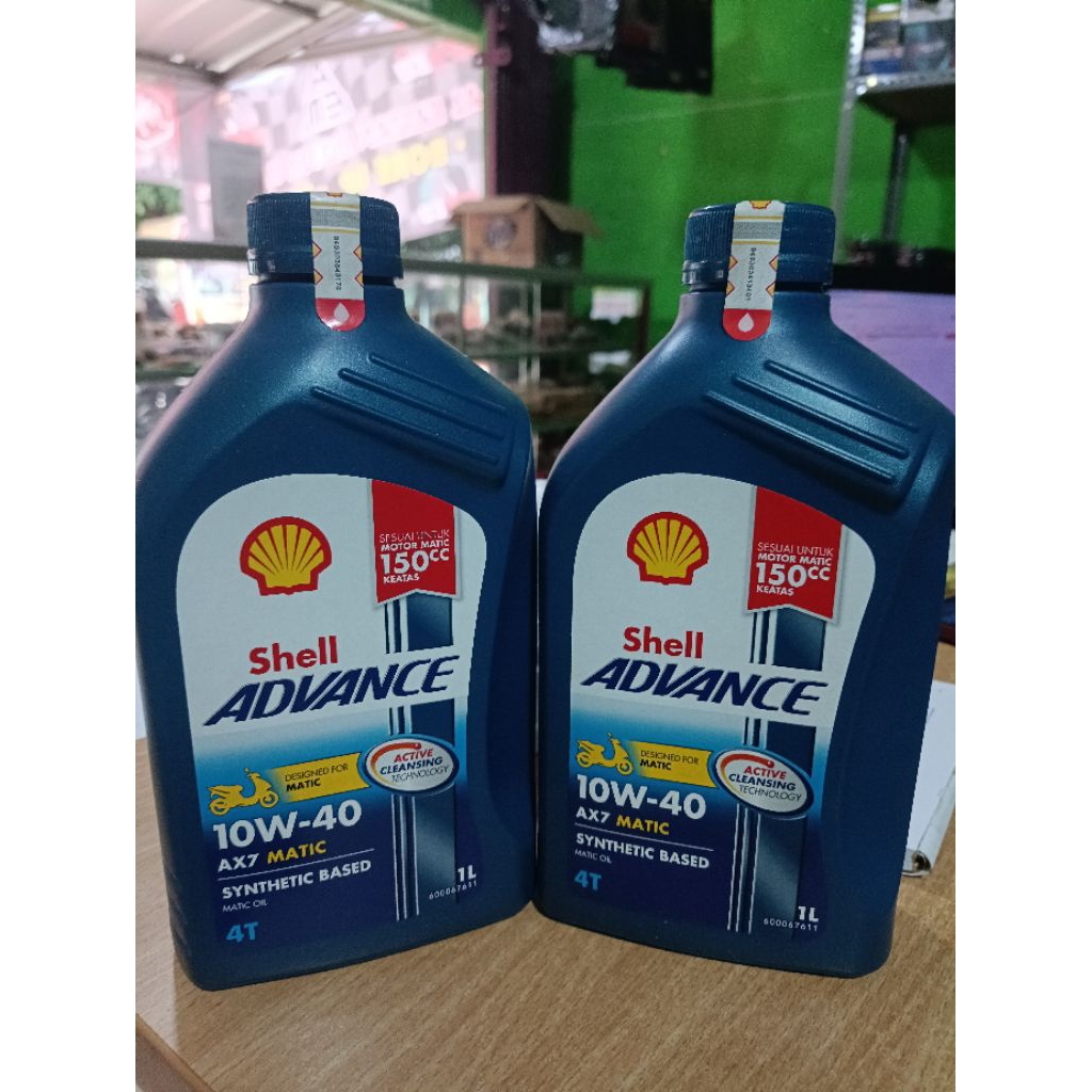 Jual Shell advance matic Ax7 1L 10W-40 original | Shopee Indonesia