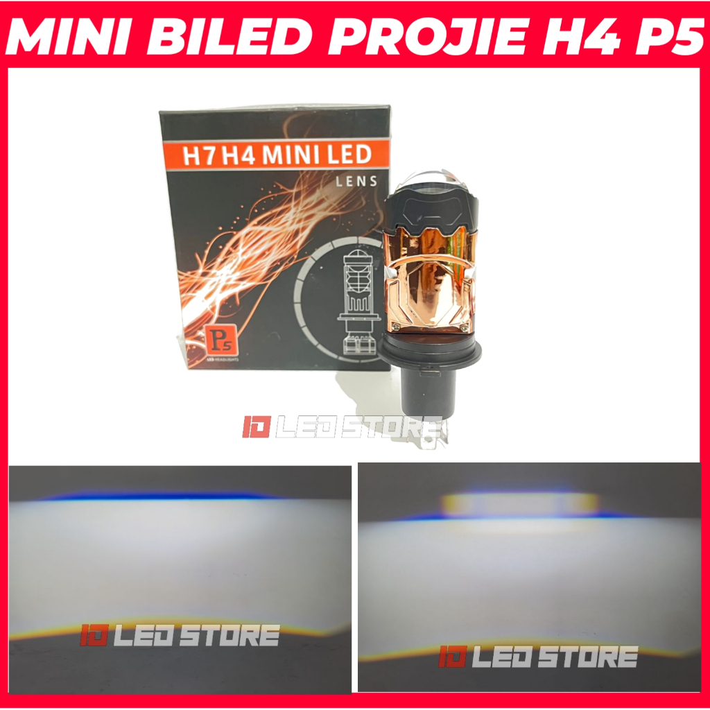 Jual Lampu Led H4 P5 Mini Projector mini biled plus kipas pendingin ...