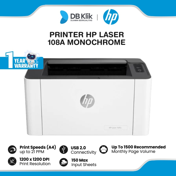 Jual Hp Printer Laserjet Pro 108A Monochrome - Printer Laser M108A ...