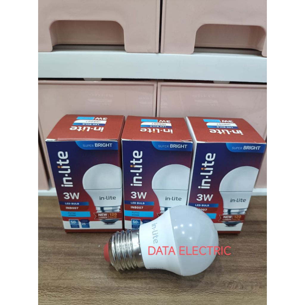 Jual Inlite Lampu Bohlam Led Bulb 3W - Putih | Shopee Indonesia
