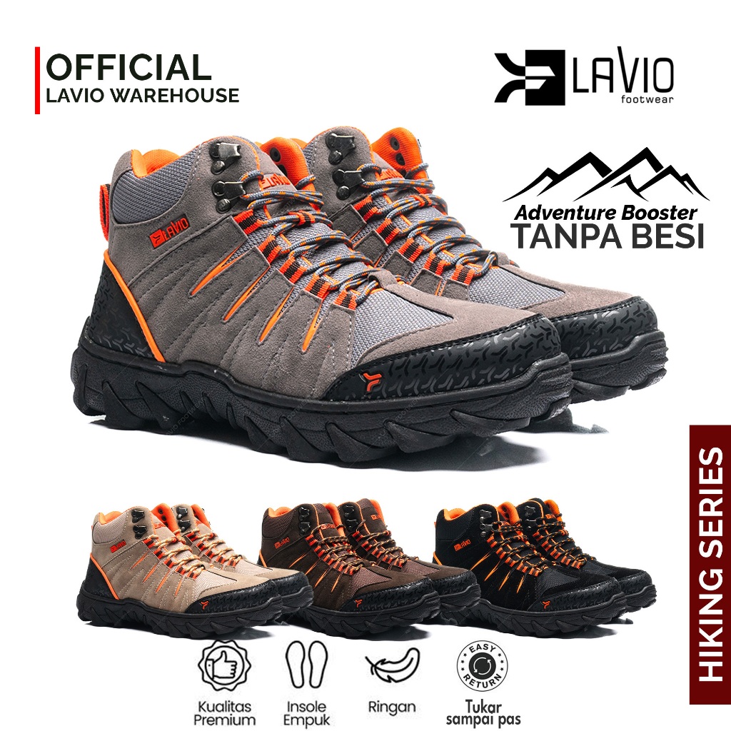 Jual Lavio Sepatu Gunung Boots Hiking Tektok Muncak Climbing Riding ...