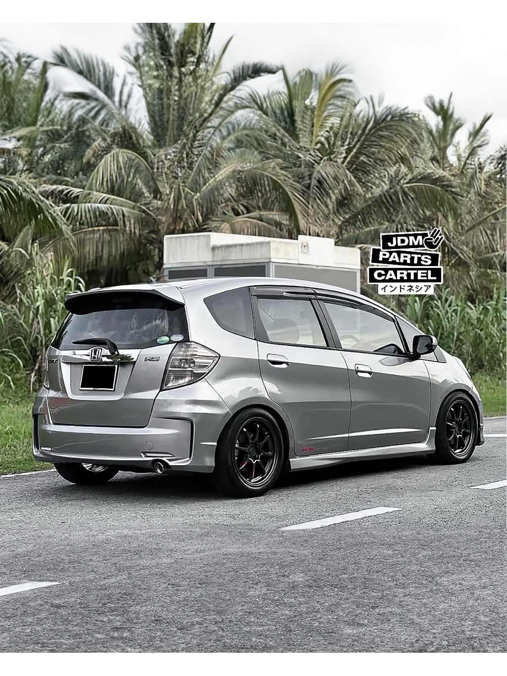 Jual Spoiler honda jazz ge8 2013 modulo silver metalic mmc/facelift 100 ...