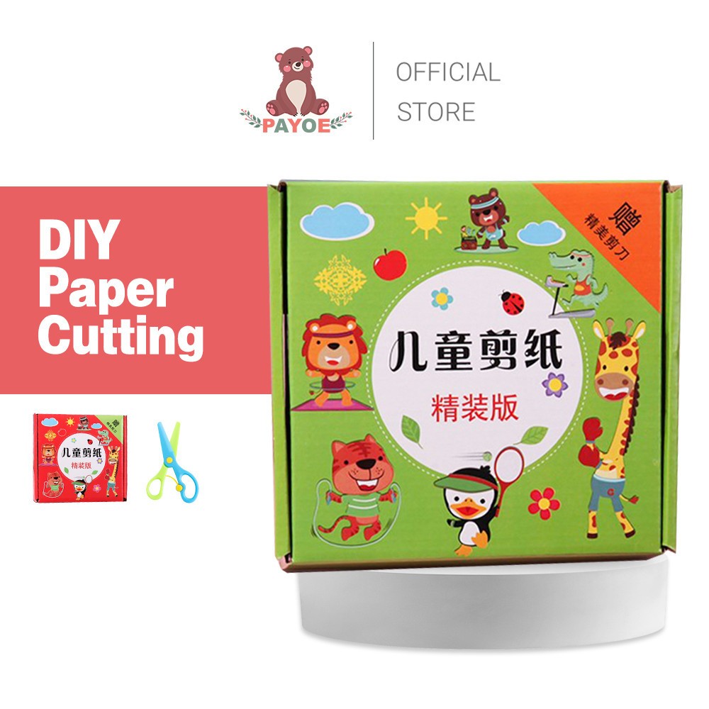 Jual PAYOE Mainan Diy Paper Cutting Menggunting Gunting Lembar Kertas ...