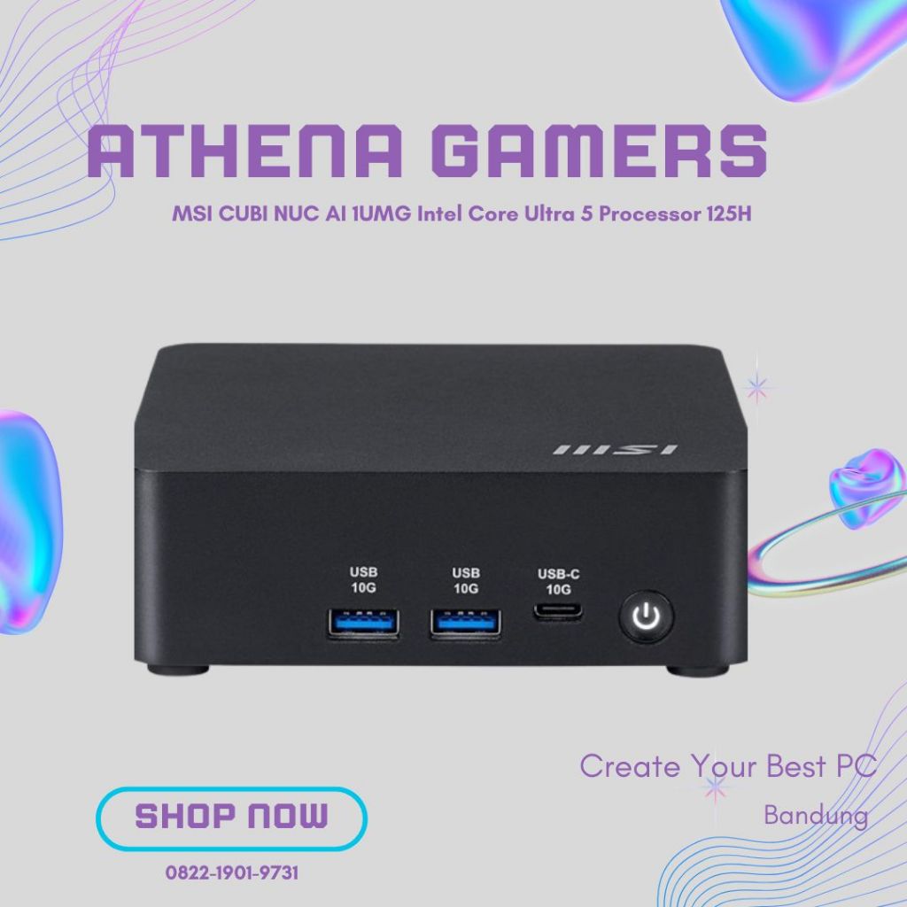 Jual MSI CUBI NUC AI 1UMG Intel Core Ultra 5 Processor 125H | Athena ...
