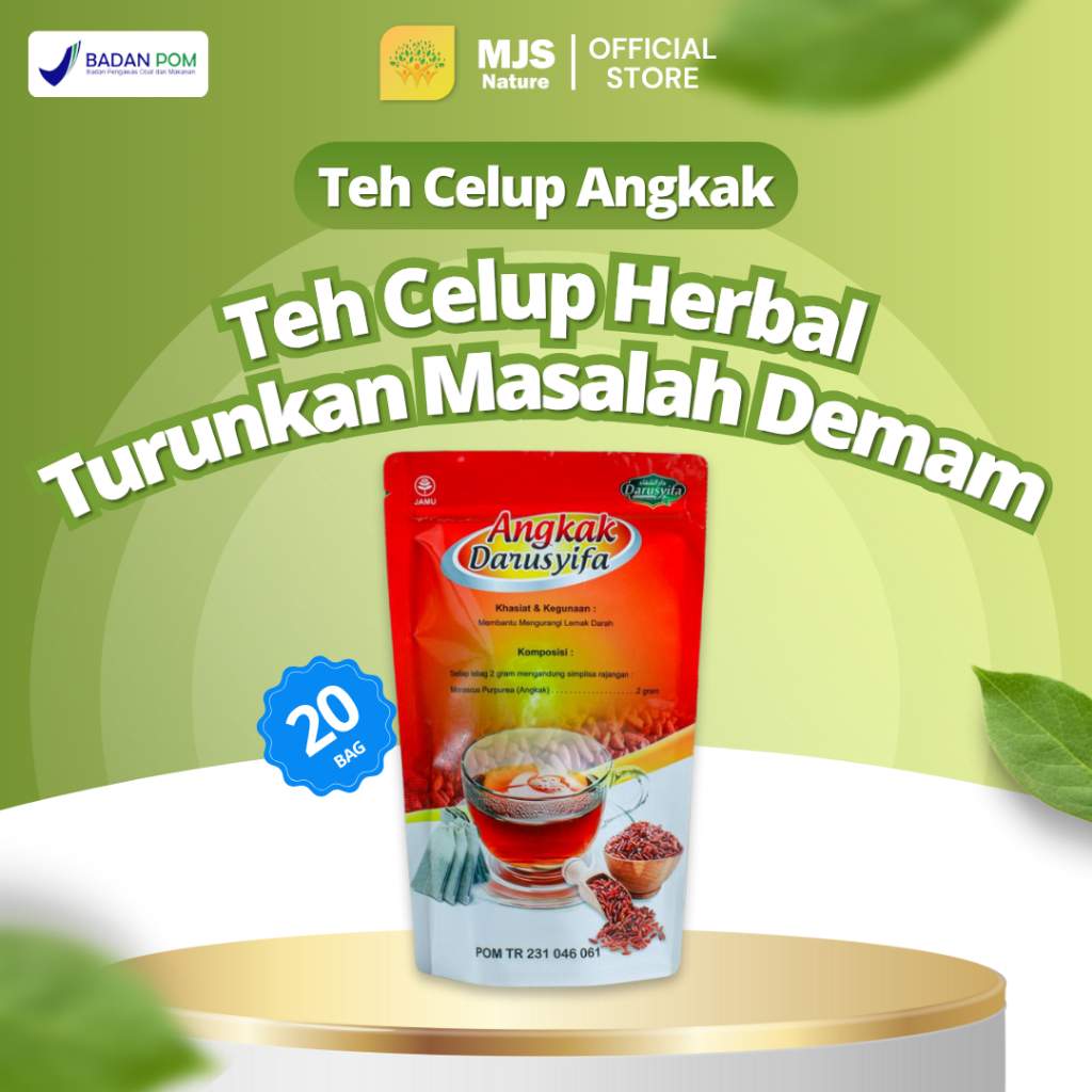 Teh Herbal Untuk Atasi Demam Berdarah Herbal Atasi Tekanan Darah Kolesterol Tinggi Jantung Asam Urat Teh Celup Angkak